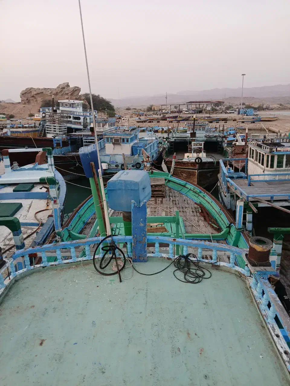 لنج باری چوبی