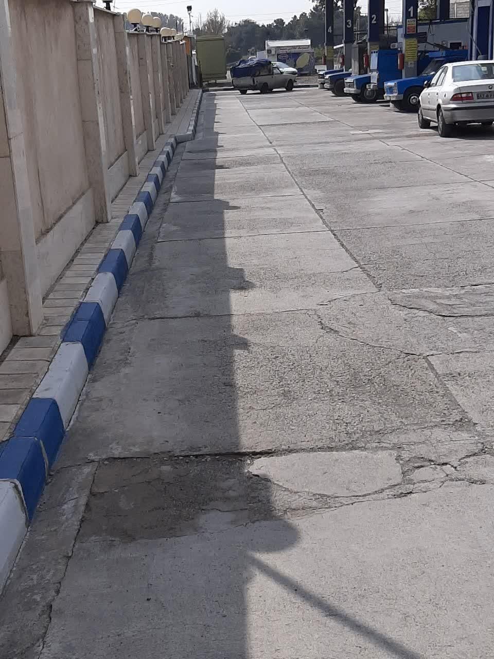۱۶۰۰متر جایگاه CNGپمپ گاز به علاوه ۱۲۰۰ متر تجاری
